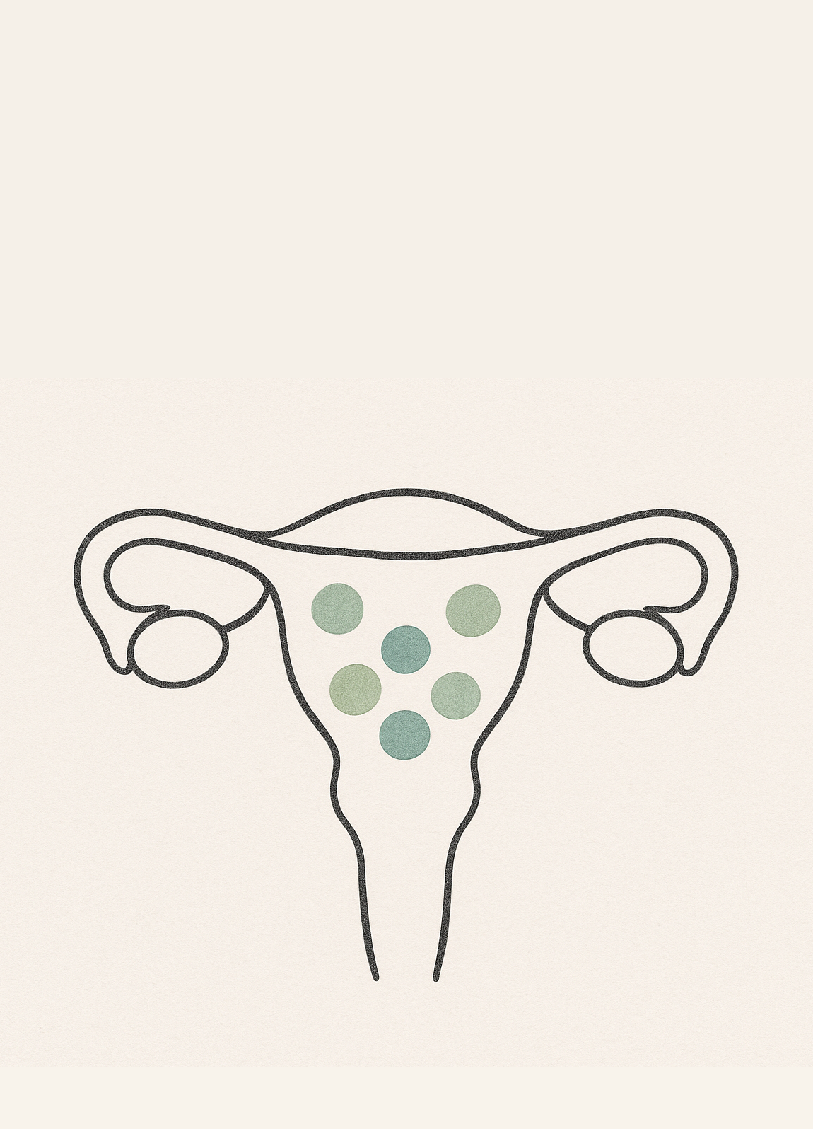 Uterus with dots in it